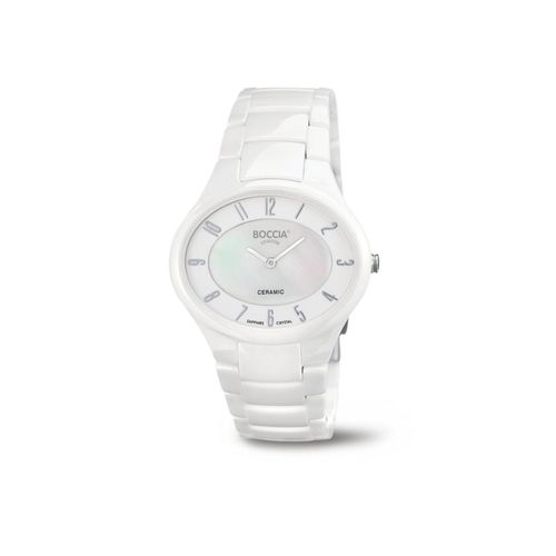 Boccia Uhr - Damen Titanuhr mit Keramik und Saphirglas - 3216-01