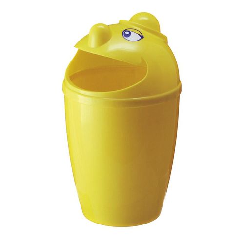 Abfallsammler mit Gesicht - Gelb