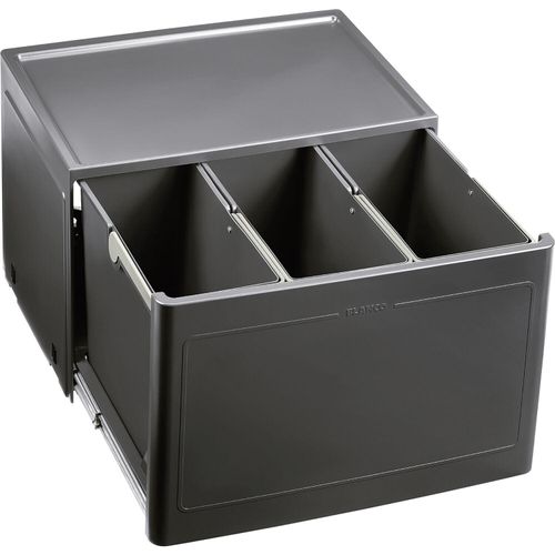 BLANCO BOTTON Pro 60/3 Manuell Mülltrennsystem Drehtür / Kunststoff / Anthrazit / 3x13 Liter -