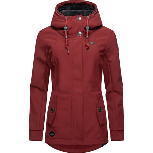 Softshelljacke RAGWEAR "Monadde Softshell" Gr. XXXL (46), rot Damen Jacken Praktische Softshell Damenjacke