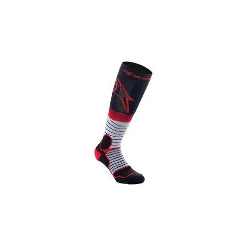 Alpinestars MX Socken Pro Schwarz/Grau/Rot