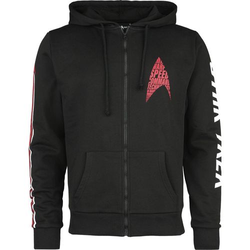 Star Trek Warp Speed Kapuzenjacke schwarz in XXL