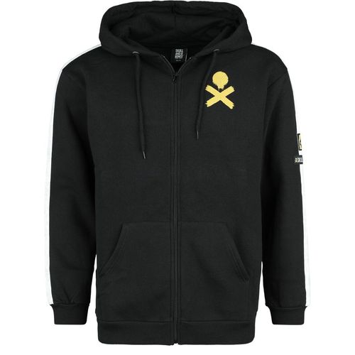 Skull & Bones Cross Kapuzenjacke schwarz in M