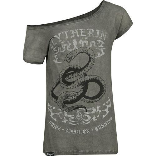 Harry Potter Slytherin T-Shirt grau in M