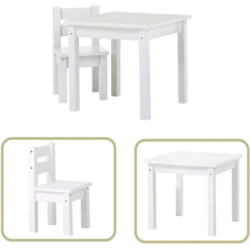 Hoppekids Kindersitzgruppe »MADS Kindersitzgruppe«, (Set, 2 tlg., 1 Tisch, 1 Stuhl), in vielen Farben, mit einem Stuhl