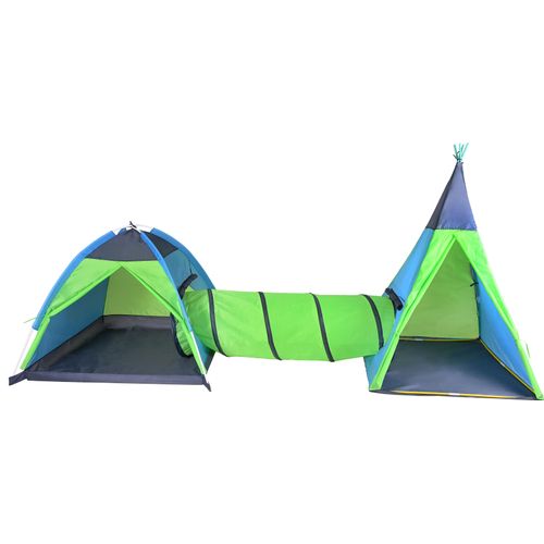 Knorrtoys® Spielzelt »Zeltstadt Zenovia, Green-Blue«, mit Spieltunnel