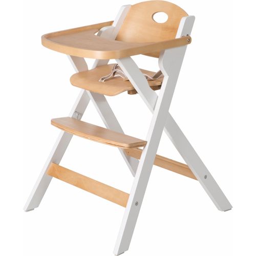roba® Hochstuhl »Klapphochstuhl, natur/weiss«, klappbar