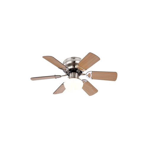 Deckenventilator, graphit buche, Rechts Linkslauf, Zugschalter, , 76 cm