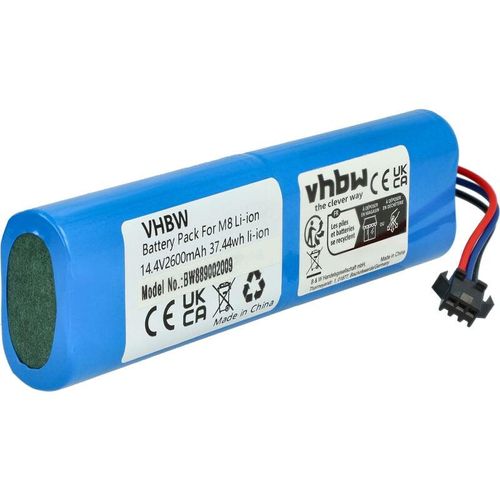 1x Akku kompatibel mit Viomi Alpha 2 Pro, VXVC15-JC Saugroboter (2600 mAh, 14,4 v, Li-Ion) - Vhbw