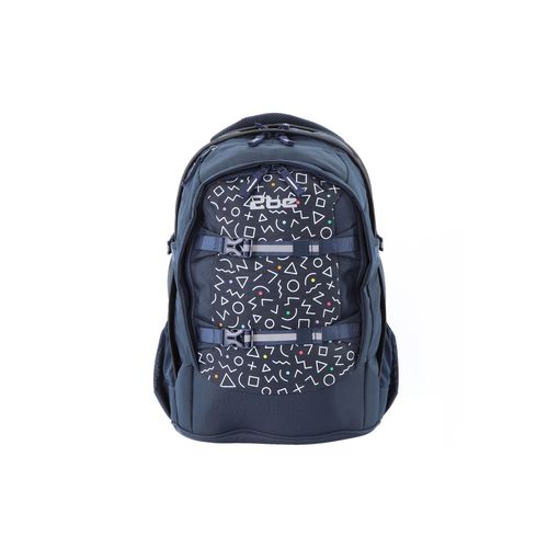 Schulrucksack 2BE Gr. B: 23cm, blau (blau, weiß) Kinder Rucksäcke mit reflektierenden Elementen