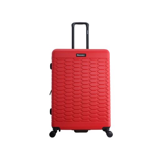 Koffer DISCOVERY, Gr. B/H/T: 51.5cm x 77cm x 32cm, rot, Koffer, mit vollständig gefüttertem Innenraum