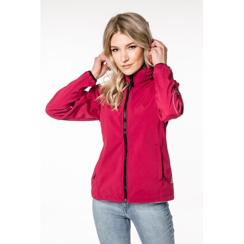 Softshelljacke DEPROC ACTIVE "NIGEL PEAK Women" Gr. 36/38 (M), pink Damen Jacken Outdoorbekleidung Softshelljacke Sportbekleidung Übergangsjacke Yoga & Pilates Bekleidung auch in Großen Größen erhältlich