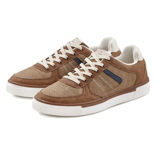 Sneaker AUTHENTIC LE JOGGER Gr. 42, braun (camelfarben) Herren Schuhe mit Farb- & Materialmix, Schnürhalbschuhe, Freizeitschuhe, VEGAN