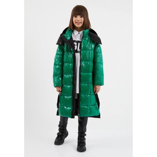Kurzmantel GULLIVER, Damen, Gr. 164, grün, 100% Polyester, unifarben, casual, lang, ohne Ausschnitt, Langarm, Mäntel, mit Kapuze