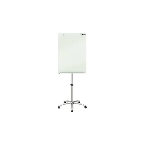 Glas-Flipchart Nobo Diamond, fahrbar, magnetisch, Arbeitsfläche aus Sicherheitsglas, 700 x 1000 mm