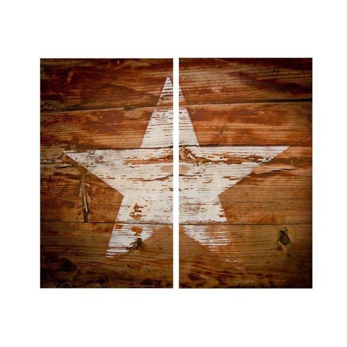 Wall-Art Herd-Abdeckplatte »Herdabdeckplatte Vintage Star«, (1 tlg.), moderne Schutzplatte