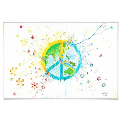Wall-Art Poster »Peace«, Peace-Zeichen, (1 St.), Poster ohne Bilderrahmen