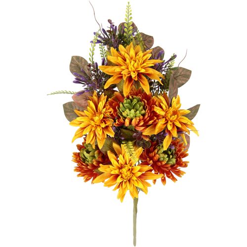 I.GE.A. Kunstblume »Chrysanthemen und Dahlien«, Künstliche Blumen Chrysanthemenstrauss Bouquet