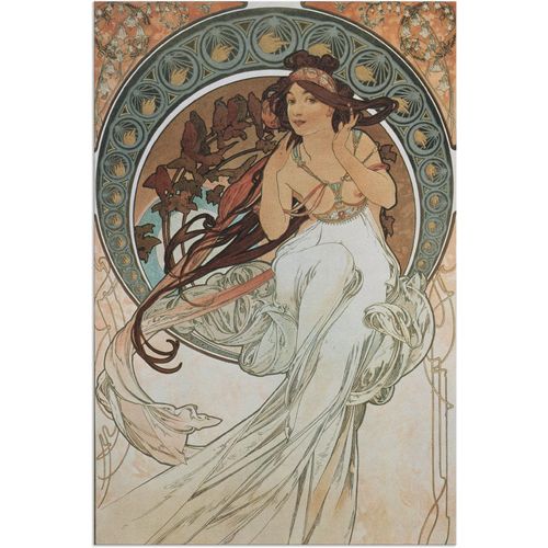 Artland Wandbild »Vier Künste: Die Musik. 1898«, Frau, (1 St.), als Alubild, Outdoorbild, Poster in verschied. Grössen