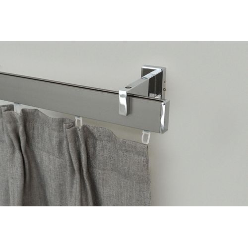 GARESA Innenlaufschiene »FLAT«, 1 läufig-läufig, Wunschmasslänge, Rechteckprofil, Wandmontage, perfekter Lauf, modern, verlängerbar Image