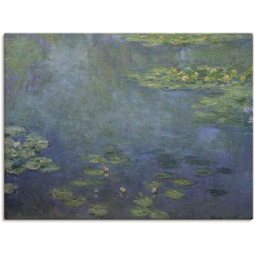 Artland Leinwandbild »Seerosenteich«, Gewässer, (1 St.), auf Keilrahmen gespannt