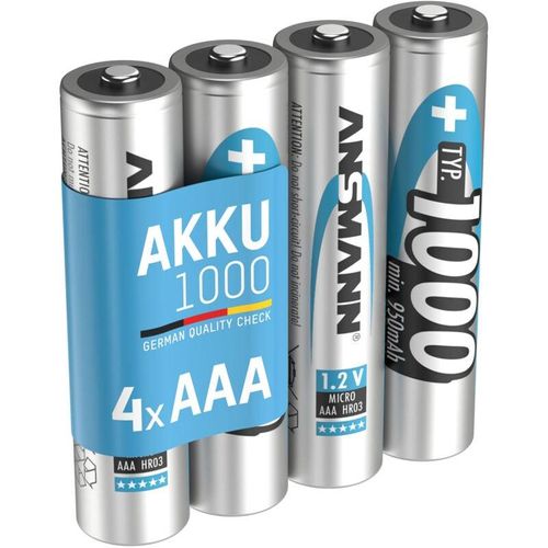 Ansmann - Micro aaa Akku 1000 mAh Hohe Kapazität