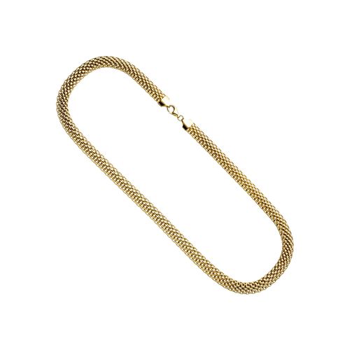 Collier JOBO, gold (goldfarben), Halsketten, Damen, Silber 925 (Sterlingsilber), L: 45cm, 925 Silber vergoldet 45 cm