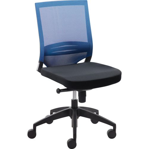 Bürostuhl MAYER SITZMÖBEL, blau (blau, schwarz), B:63cm H:106cm T:60cm, Stühle, 