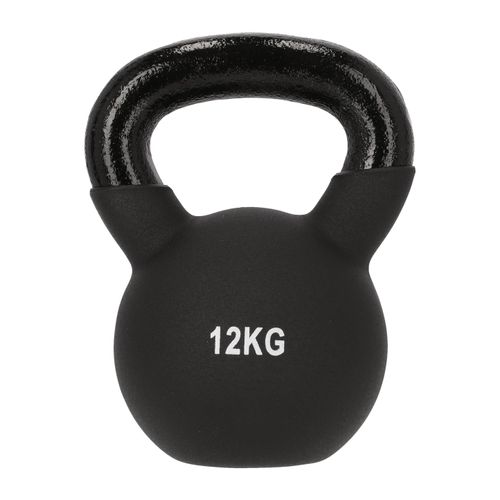 Kettlebell ENDURANCE Hanteln schwarz mit 12 Kilogramm Gewicht