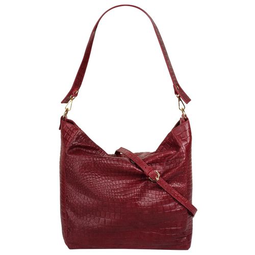 Shopper SAMANTHA LOOK Gr. B/H/T: 39cm x 31cm x 13cm onesize, rot Damen Taschen echt Leder, Made in Italy