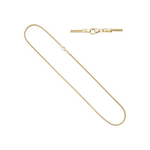 Goldkette JOBO, gelb (gelbgold 585), Halsketten, Damen, Gelbgold 585, L: 50cm, Schlangenkette 585 Gold 50 cm 2,4 mm