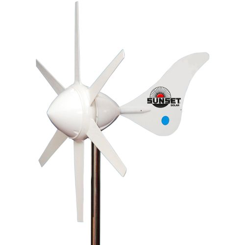 SUNSET Windgenerator "WG 914i, 12 V" Windgeneratoren zuverlässige Stromlieferung auch bei Sturm weiß Solartechnik