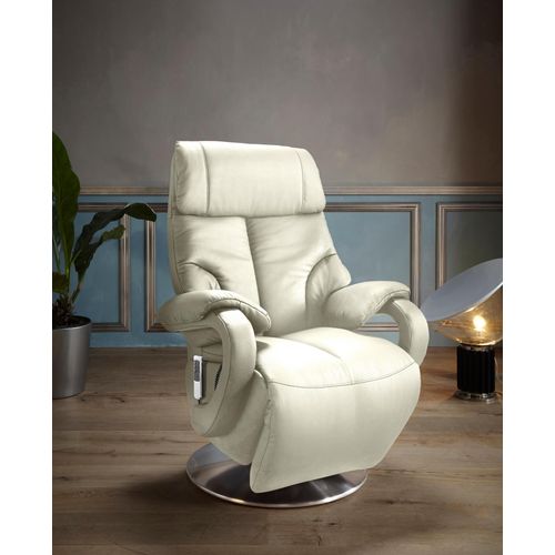 TV-Sessel SIT & MORE "Invito" Sessel Gr. NaturLEDER, 2-motorig-mit Aufstehhilfe, Aufstehhilfe, B/H/T: 80cm x 115cm x 80cm, beige (creme) in Größe L, wahlweise mit Motor und Aufstehhilfe