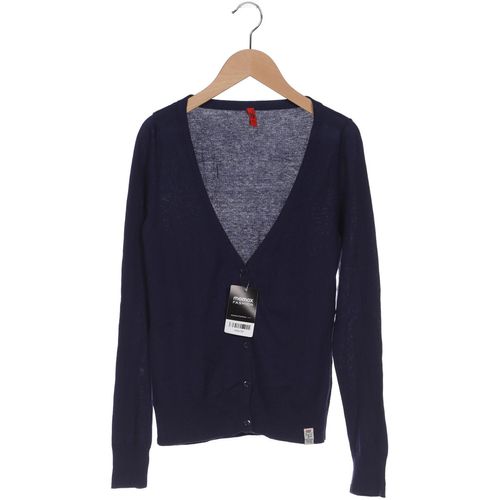 QS by s.Oliver Damen Strickjacke, blau, Gr. 34