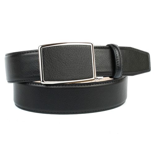 Ledergürtel ANTHONI CROWN, Damen, Gr. 105, schwarz, Leder, unifarben, Gürtel, in schwarz mit Automatik Schließe