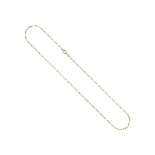 Goldkette JOBO, gold (gelbgold 333), Halsketten, Damen, Gelbgold 333, L: 50cm, Figarokette 333 Gold diamantiert 1,7 mm 50 cm