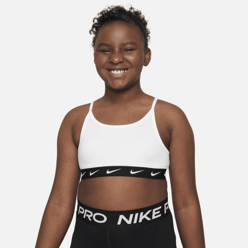 Nike Dri-FIT One sport-bh voor meisjes (ruimere maten) - Wit