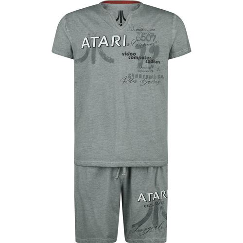 Atari Stats Schlafanzug grau in L