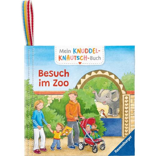 Mein Knuddel-Knautsch-Buch: Besuch im Zoo; weiches Stoffbuch, waschbares Badebuch, Babyspielzeug ab 6 Monate - Friederike Kunze, Gebunden