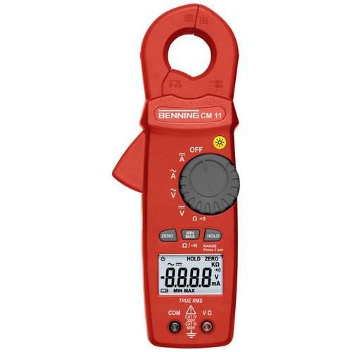 Benning CM 11 Stromzange, Hand-Multimeter kalibriert (ISO) digital CAT IV 300 V Anzeige (Counts): 6000