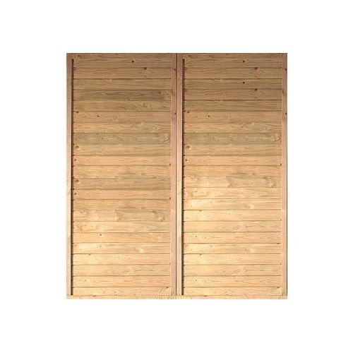 Carport-Seitenwand KARIBU, beige (natur), B:180cm H:200cm, Holz, Gartenhaus-Seitenwände, für Carport »Eco 2«/»Eco 3«