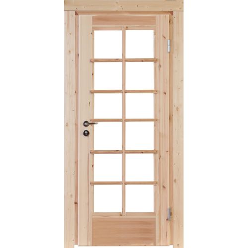 Gartenhaustür WOLFF "Nils 70" Türen Gr. 83cm, beige (natur) BxH: 83,5x196,5 cm