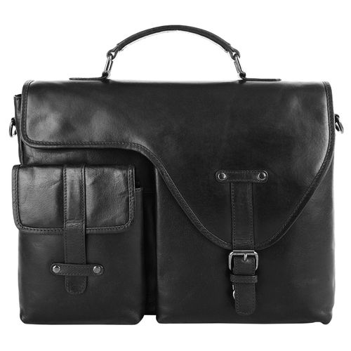 Aktentasche X-ZONE Gr. B/H/T: 40cm x 29cm x 12cm onesize, schwarz Damen Taschen echt Leder