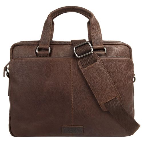 Aktentasche BODENSCHATZ Gr. B/H/T: 32cm x 29cm x 9cm onesize, braun Damen Taschen echt Leder