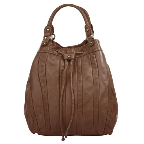 Shopper FORTY Gr. B/H/T: 32cm x 27cm x 16cm onesize, braun (cognac) Damen Taschen echt Leder, Made in Italy