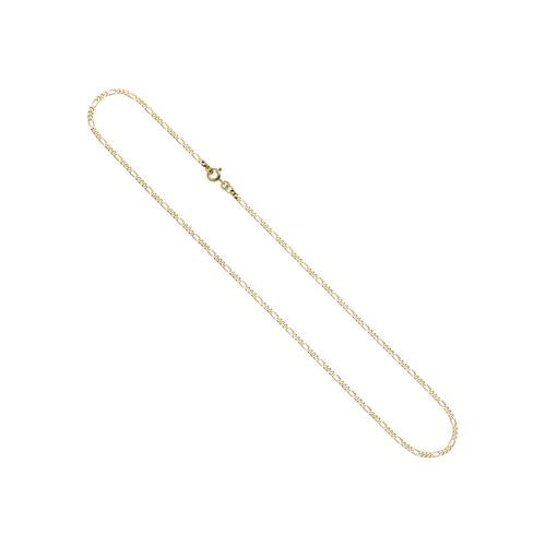 Goldkette JOBO, gold (gelbgold 333), Halsketten, Damen, Gelbgold 333, L: 45cm, Figarokette 333 Gold massiv 45 cm 2,3 mm