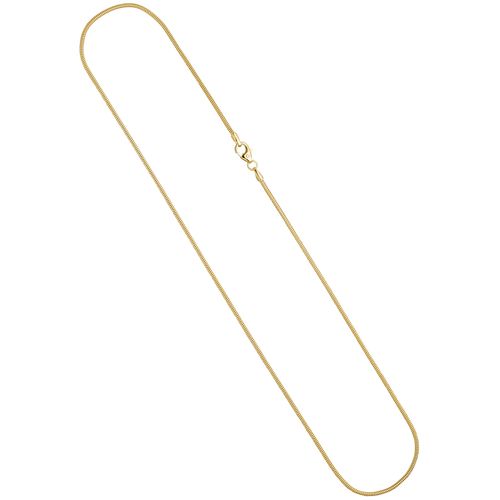 Goldkette JOBO, gelb (gelbgold 585), Halsketten, Damen, Gelbgold 585, L: 45cm, Schlangenkette 585 Gold 45 cm 1,6 mm