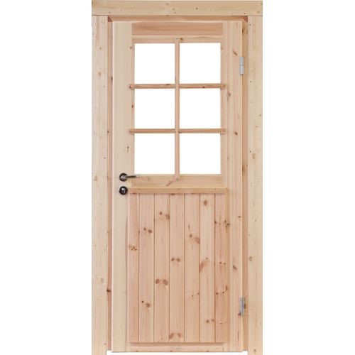 Gartenhaustür WOLFF "Finn XL 58" Türen Gr. 208 cm, 83 cm, beige (natur) BxH: 83,5x208 cm