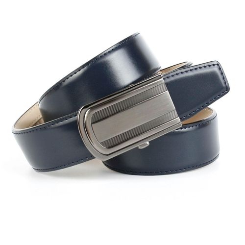 Ledergürtel ANTHONI CROWN, Damen, Gr. 105, blau, Leder, unifarben, Gürtel, Businessgürtel