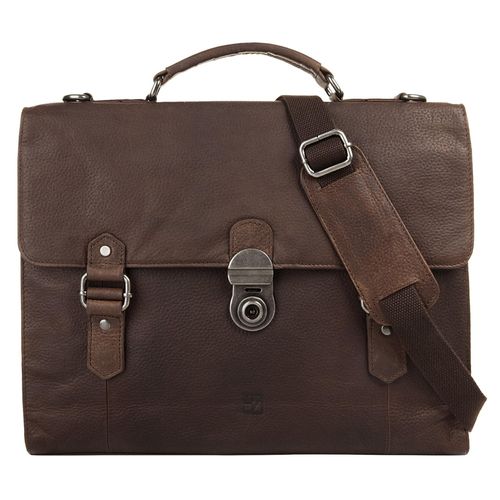 Aktentasche BODENSCHATZ Gr. B/H/T: 36cm x 32cm x 9cm onesize, braun Damen Taschen echt Leder